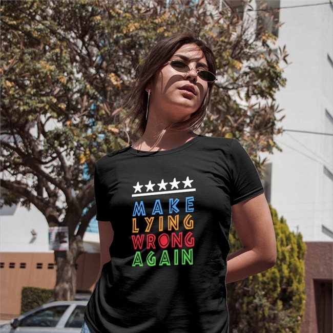 Make Lying Wrong Again Tee Emily Winston