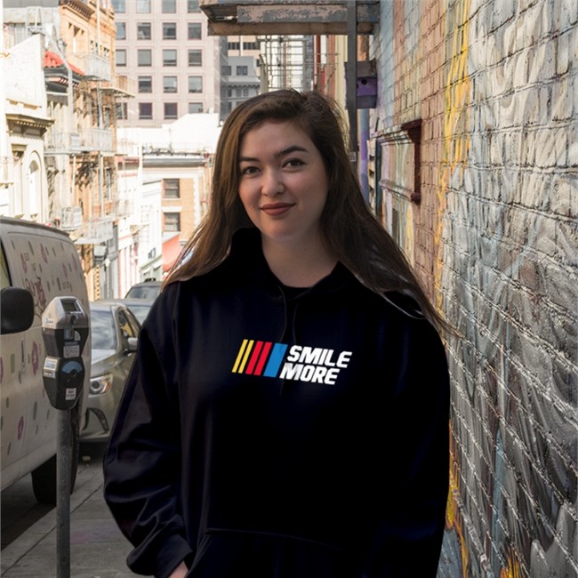Roman Atwood Merch Smile More Racing Hooded Sweatshirt
