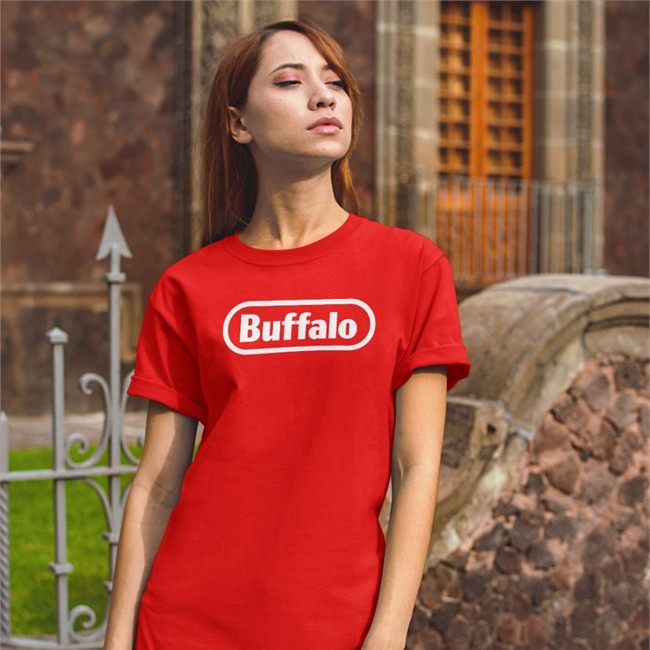 Buffalo T Shirt Red Mantequilla Pura De Vaca