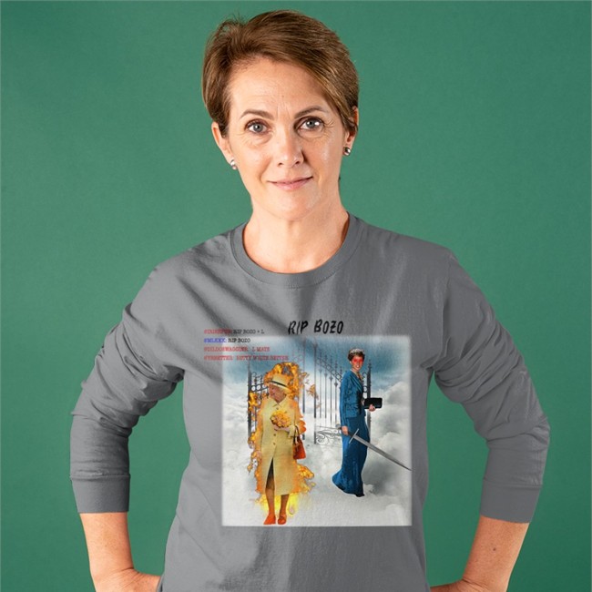 21 Savage Rip Bozo Queen Elizabeth Tee Shirt No Context Tees Merch Rip Bozo Queen Elizabeth Tee Shirt 21 Savage No Context Tees Merch