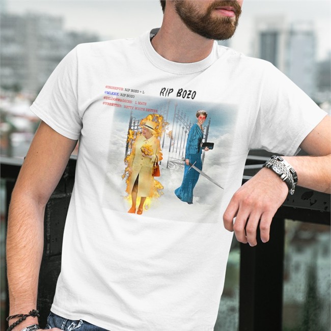 21 Savage Rip Bozo Queen Elizabeth Tee Shirt No Context Tees Merch Rip Bozo Queen Elizabeth Shirts