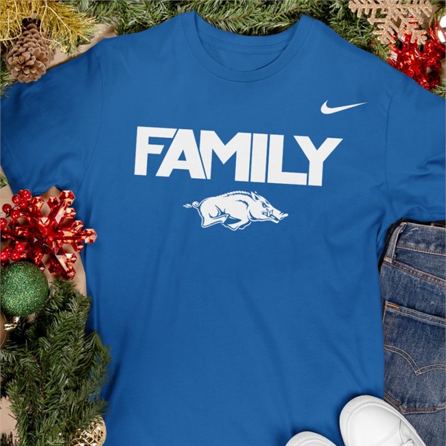 Arkansas Razorback Family Long Sleeve Tee Michael Musselman