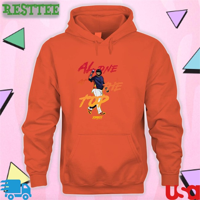 Alone At The Top 2022 A L Champions Hoodie Shop Jomboy Media Merch Alone At The Top 2022 A L Champions Sweatshirt