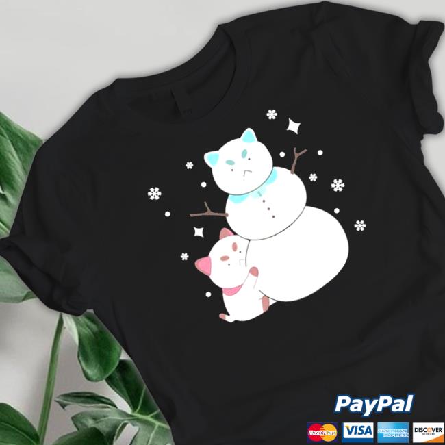 Official Bee And Puppycat Snowman T-Shirt