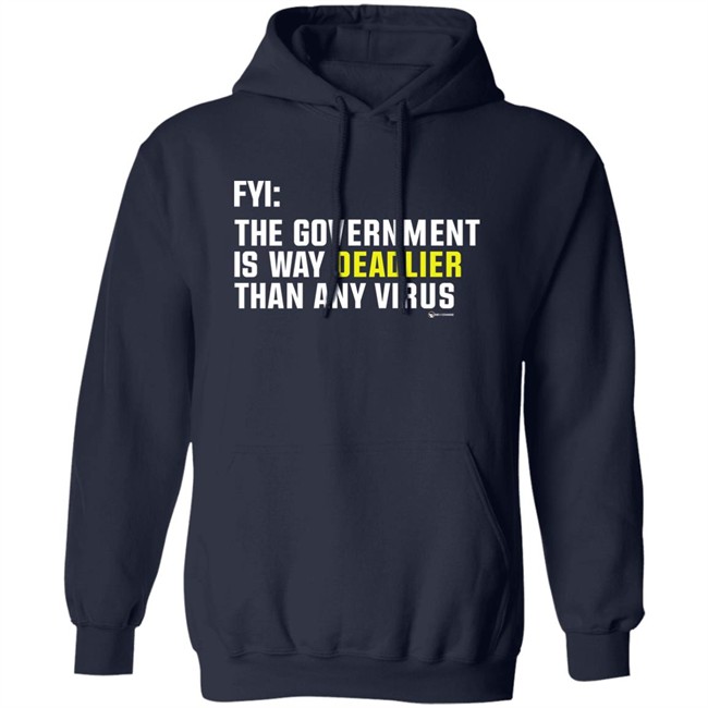 Wearechange Merch Fyi The Government Is Way Deadlier Than Any Virus Long Sleeve T Shirt Luke Rudkowski Wearechange Merch Fyi The Government Is Way Deadlier Than Any Virus Long Sleeve T Shirt Luke Rudkowski