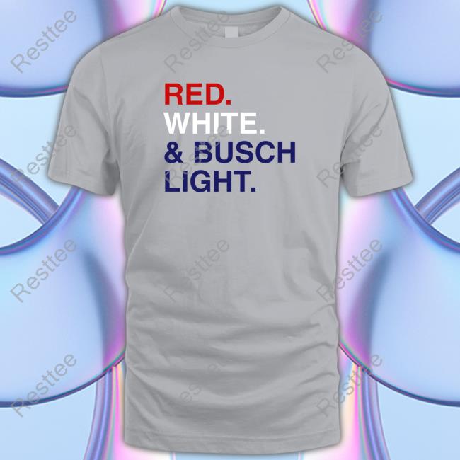 Red White & Busch Light Edition Limited Grey Tee