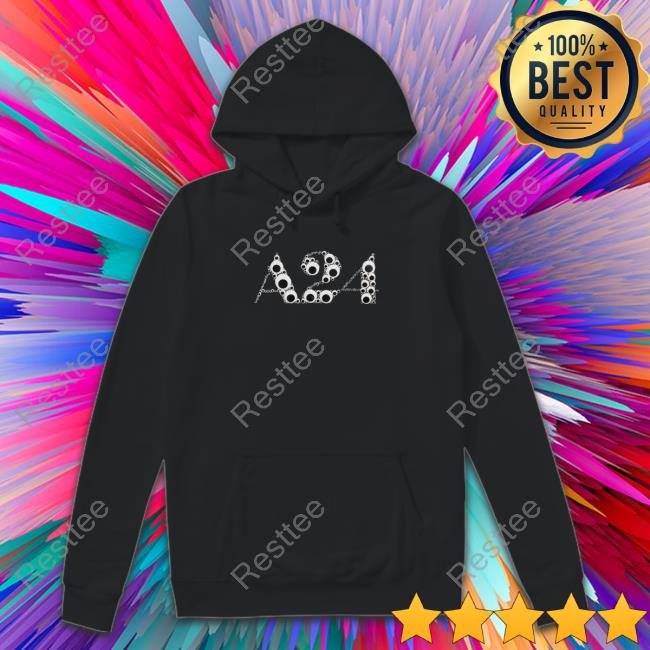 Everything Everywhere All At Once Merch Black Googly Eye Puff Logo Tee A24films