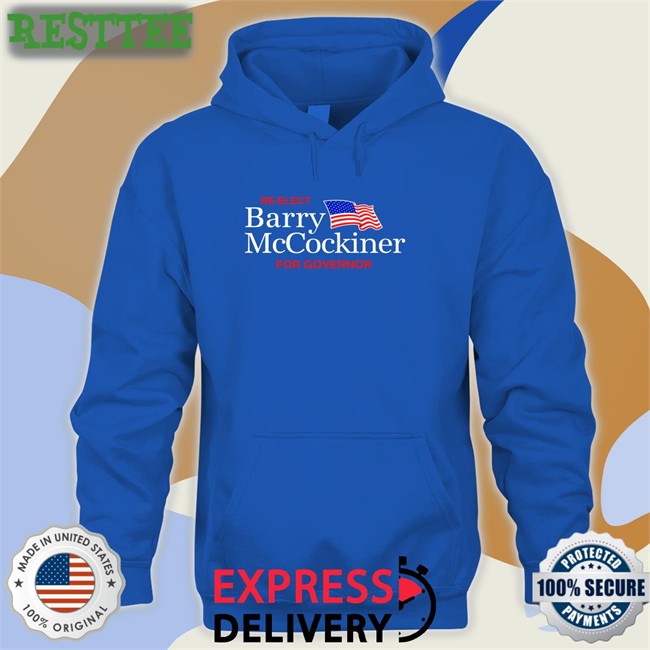 Re-Elect Barry Mccockiner For Governor Crewneck Sweatshirt Shithead Steve Merch