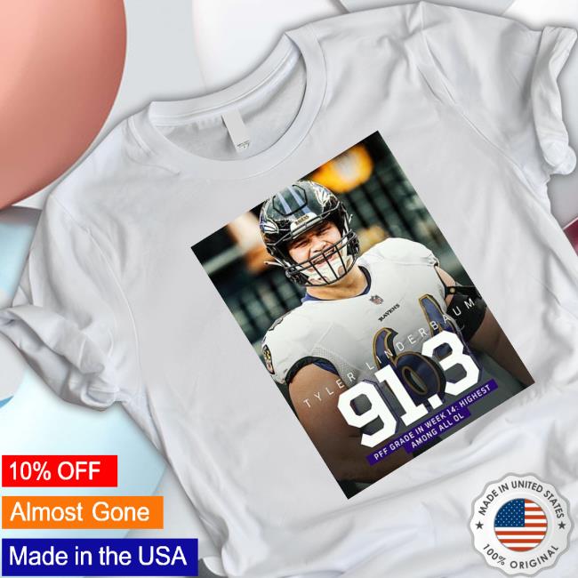 Official Tyler Linderbaum Is PFF Highest Graded OL In Week 14 Wall Decor Poster Sweatshirt