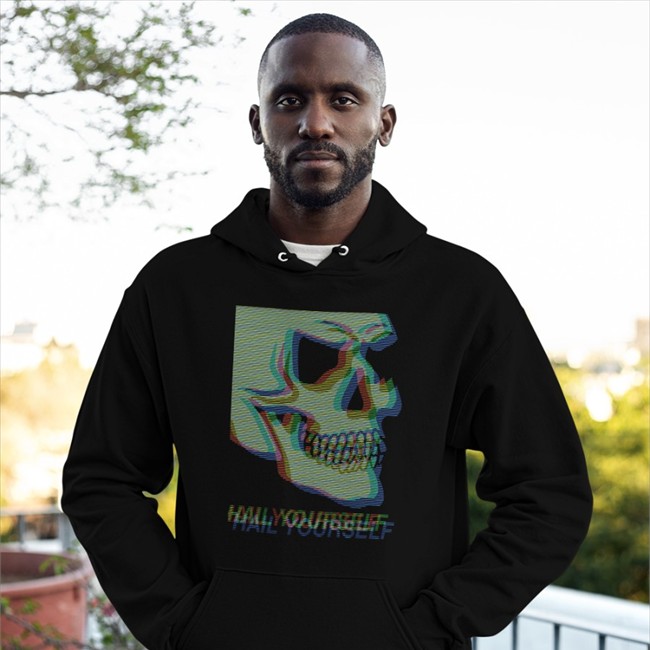 Last Podcast On The Left Lpotl Last Podcast Merch Digital Skull Hail Yourself Shirt