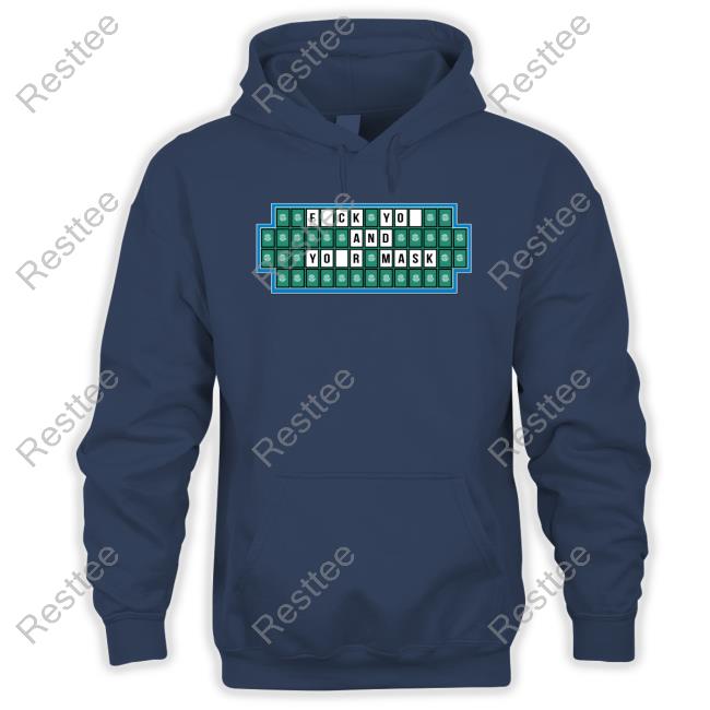 Fuck You And Your Mask Crossword Wheel Of Fortune Tee Shirt Masks Don't Work Chaun619