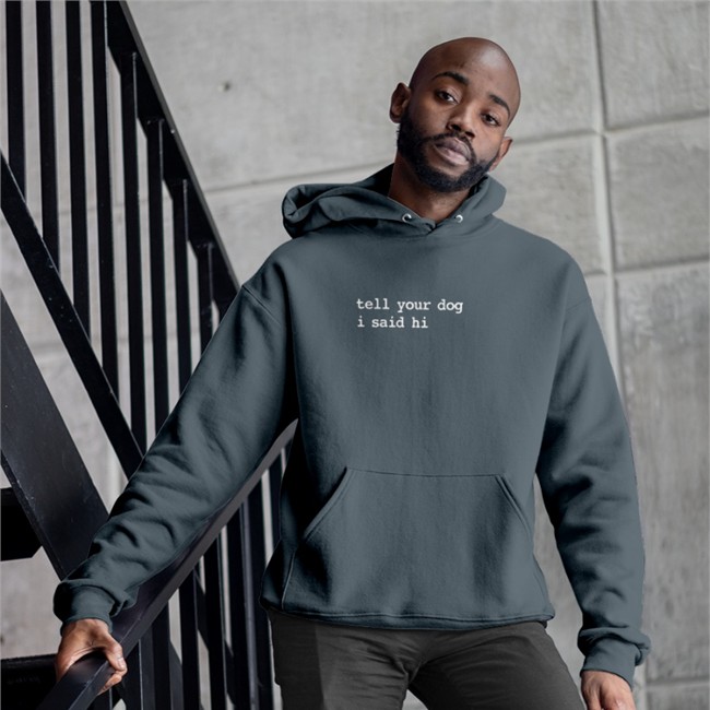 We Rate Dogs Tell Your Dog I Said Hi Zip Up Hooded Sweatshirt Dogfather