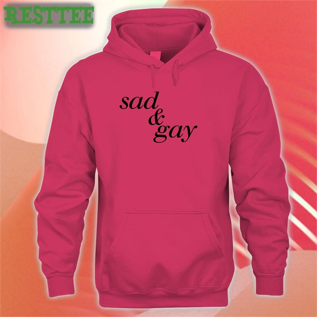 Sad & Gay Tee Shirt Weird Thrift Store Shirts