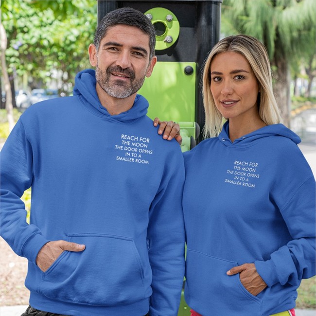 Reach For The Moon The Door Opens In To A Smaller Room Long Sleeve T Shirt Poorly Translated Shirts Reach For The Moon The Door Opens In To A Smaller Room Hoodie