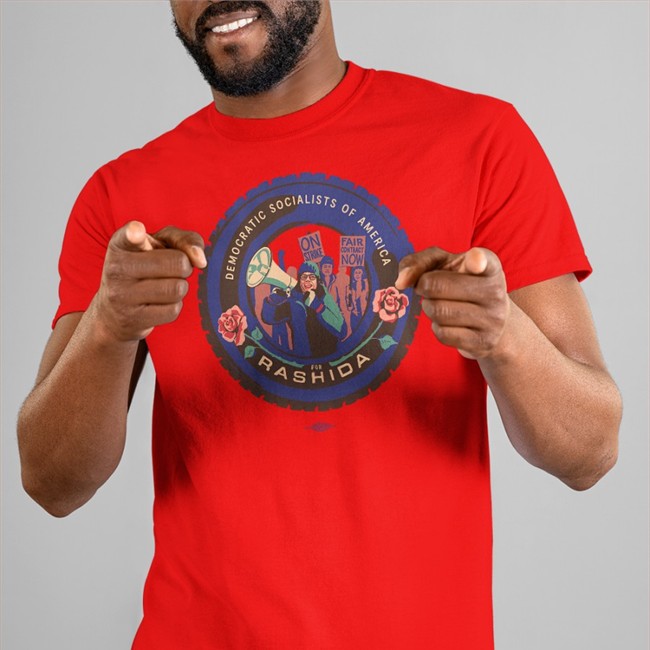 Detroit DSA Democratic Socialists Of America For Rashida DSA For Rashida Tee