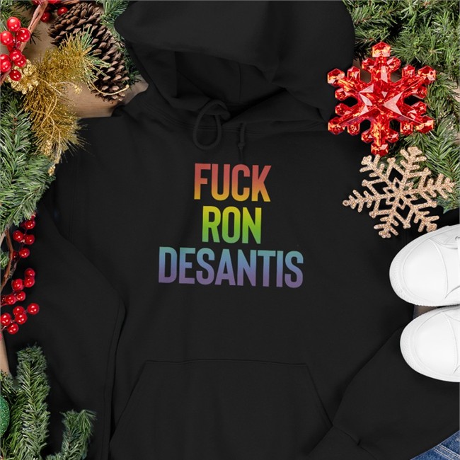 Fuck Ron Desantis Zip Up Hooded Sweatshirt Alejandra Caraballo