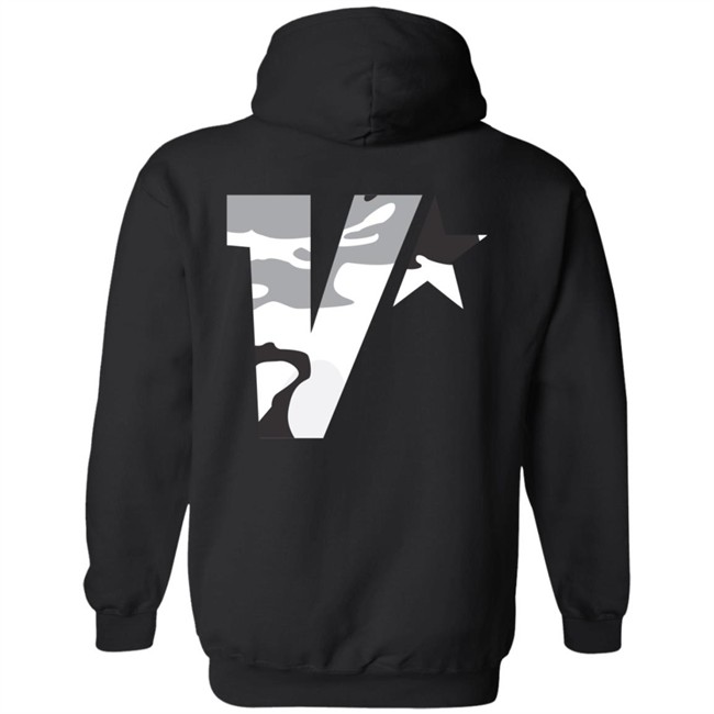 Vlexin Merch Black Monochrome Hoodie Camo Vlexin Merch Black Monochrome Hoodie Camo
