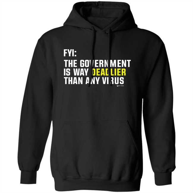 Wearechange Merch Fyi The Government Is Way Deadlier Than Any Virus Long Sleeve T Shirt Luke Rudkowski Wearechange Merch Fyi The Government Is Way Deadlier Than Any Virus Long Sleeve T Shirt Luke Rudkowski