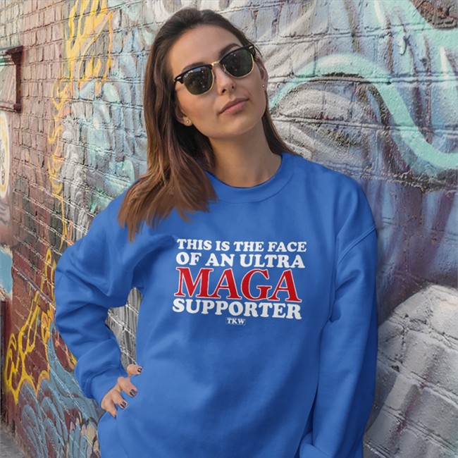 This Is The Face Of An Ultra Maga Supporter Shirts TKW Terrence K Williams Merch This Is The Face Of An Ultra Maga Supporter Long Sleeve Shirt