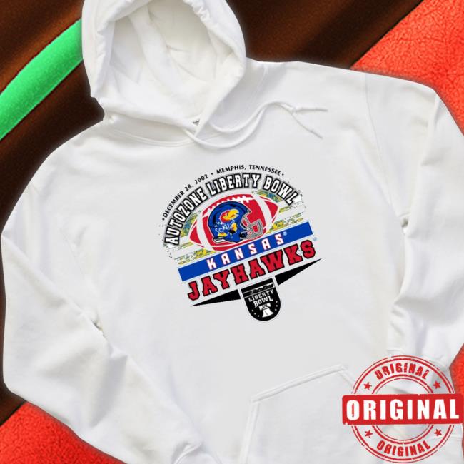 2022 AutoZone Liberty Bowl Kansas Jayhawks football Shirts Official 2022 AutoZone Liberty Bowl Kansas Jayhawks football Hooded Sweatshirt
