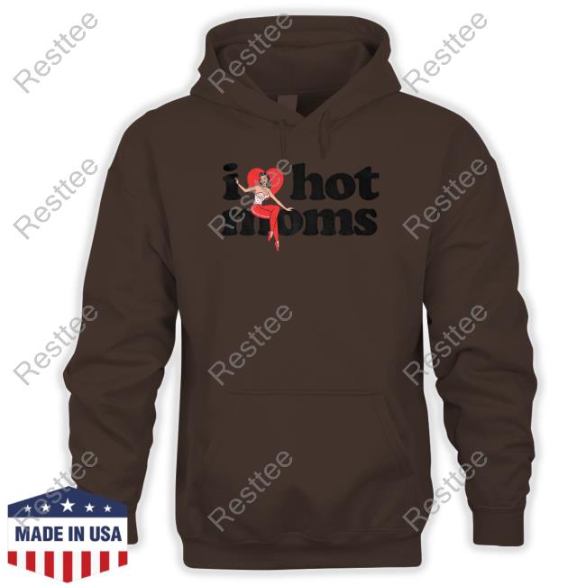 Danny Duncan Merch I Heart Hot Moms Swing White Sweatshirt I Heart Hot Moms Swing White Shirts