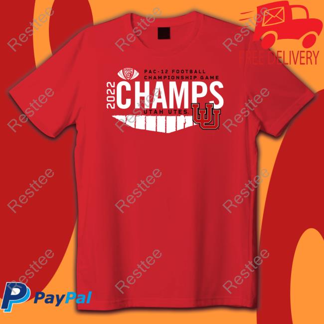 Cameron Rising Pac-12 Football Championship Game 2022 Champs Utah Utes Shirt