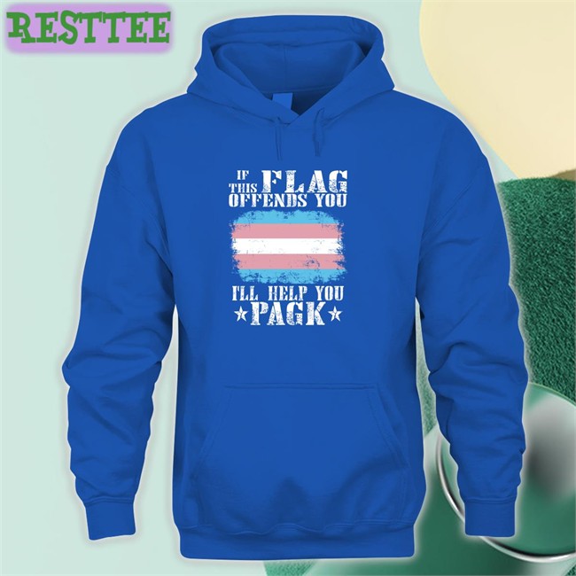 Vampire Catboy Trans If This Flag Offends You I'll Help You Pagk Hoodie Trans If This Flag Offends You I'll Help You Pagk Sweatshirt Vampire Catboy