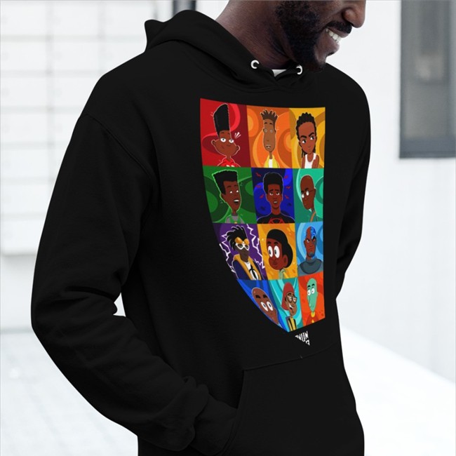 Black Boys In Cartoons Melanin Matters Shirt Black