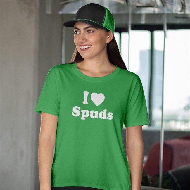 The Author Séamas O'reilly I Love Spuds Tee Shirt I Love Spuds Tee
