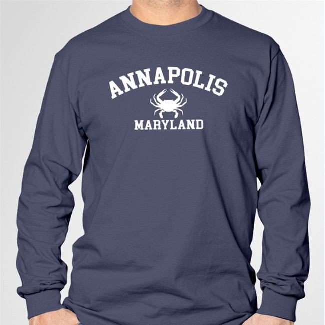 Ghost Mike Toscano Crab Annapolis Maryland Shirt Mtosc98 Annapolis Maryland Shirt Navy