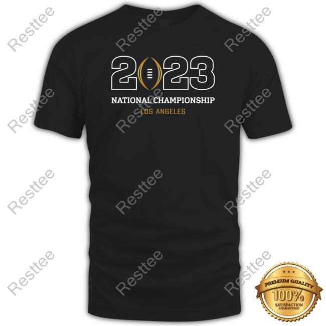 2023 National Championship Los Angeles Shirt Black Shop Collegefootballplayoff Merch