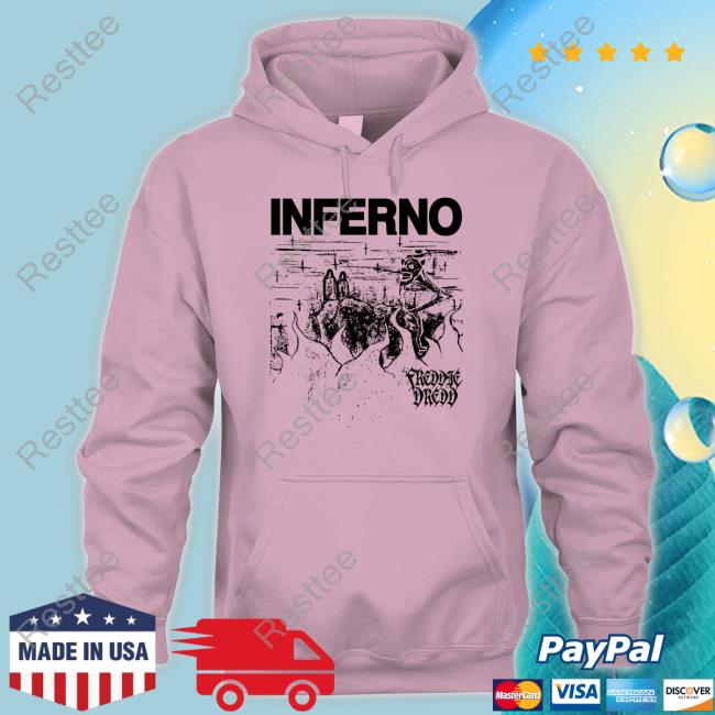 Freddie Dredd Inferno Long Sleeve T Shirt Freddie Dredd Inferno White Tee