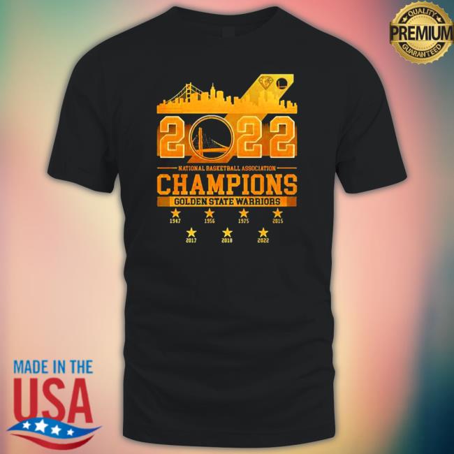 Official Golden State Warriors 2022 National Basketball Association Champions 1947-2022 Long Sleeve T Shirt