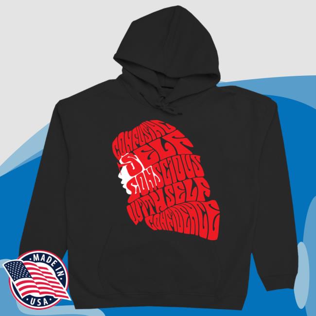 Wavy Hair Black Hoodie 2023