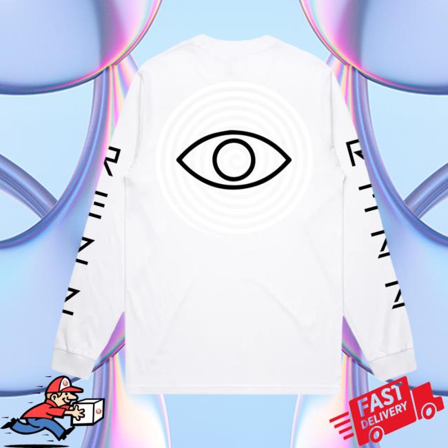 Official Rezz - Crystal Palm - White Long Sleeve Tee Shirt Official Rezz Shop Store Merch Rezz - Crystal Palm - White Long Sleeve Tshirt