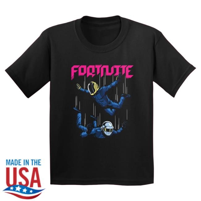 Official Daft Punk Merch Store Fortnite x Daft Punk Youth Shirt