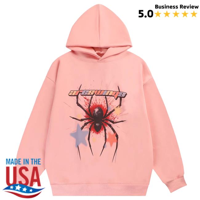 Official Lemandik Street Spider Hoodies With Star Pink