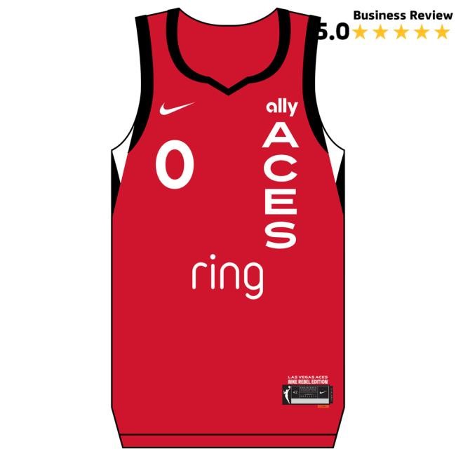 Nike Las Vegas Aces Jackie Young Rebel Jersey Tshirt