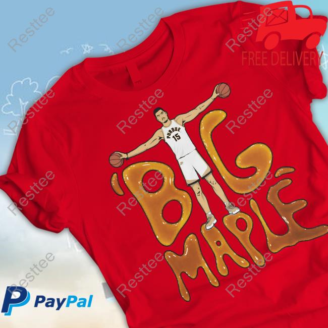 Zach Edey Big Maple Print Tee Shirt Zach Edey Big Maple Print Tee