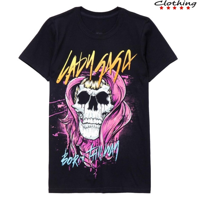 Lady Gaga Born This Way Skull Girls Shirt