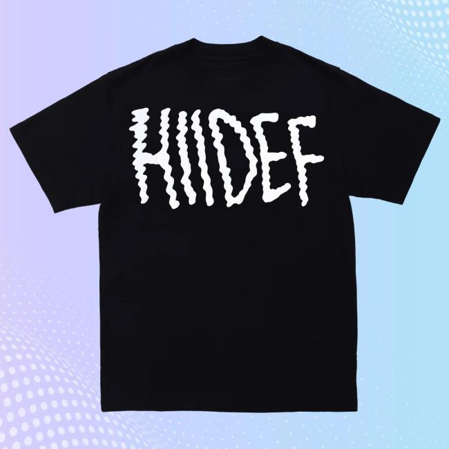 Hiidef Black Electric Logo T Shirt