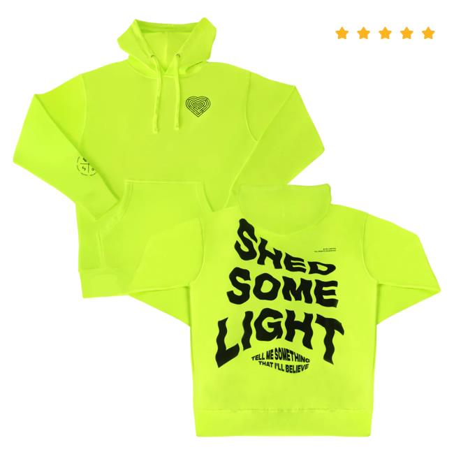 Official Shinedown Merch Store Shine Down Heart Shed Some Light Tell Me Something That I'll Believe Sweatshirt