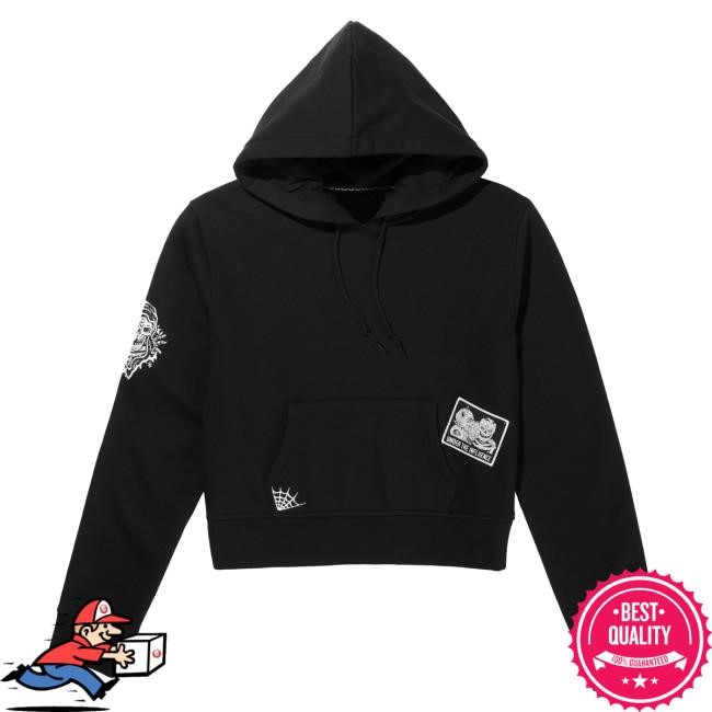 Official Lurking Class Merch Store Lurking Class Web Skull Women's Zip Hoodie - Black LurkingClass