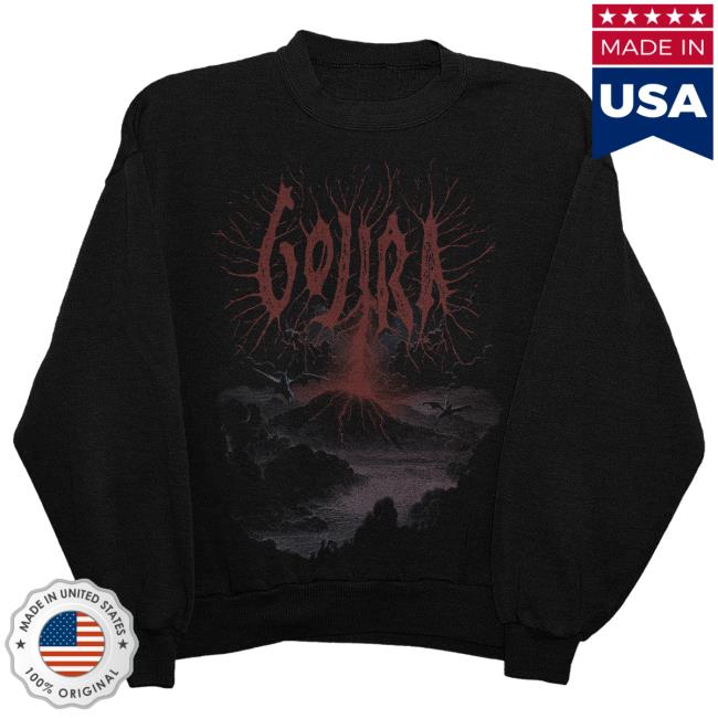 Official Gojira Merch Store Lightning Strike Crewneck Sweater New