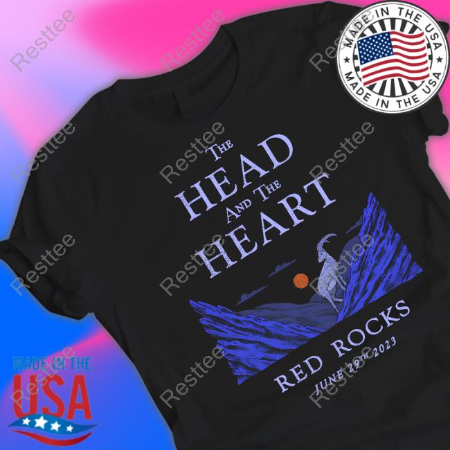 The Head And The Heart Merch Red Rocks 2023 Event T Shirt