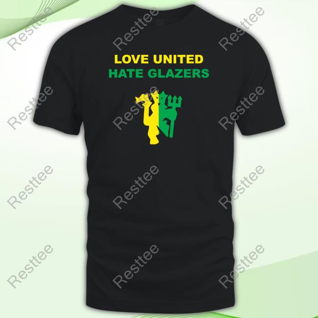 Official Love United Hate Glazers T-Shirt Gaynor Hammond