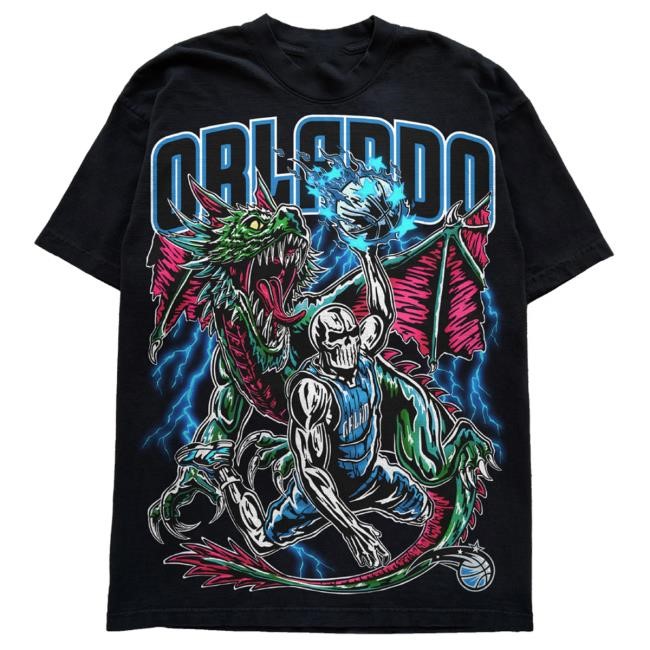 Magic Dragon Hot Shirt - Black | Warren Lotas Official NBA
