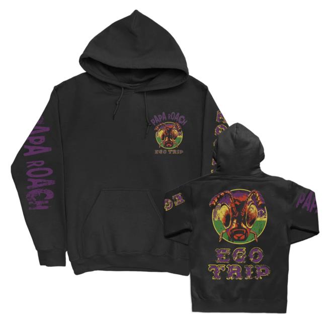 Official Papa Roach Ego Trip Roach Sweatshirts Black Paparoach