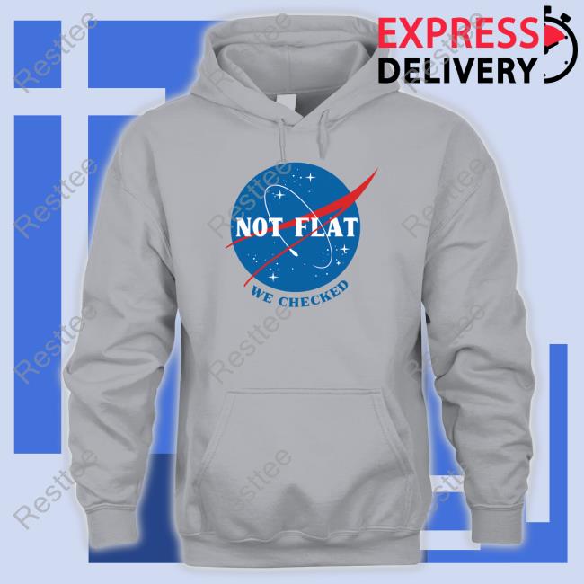 Official Ducon Space Not Flat We Checked NASA T Shirt