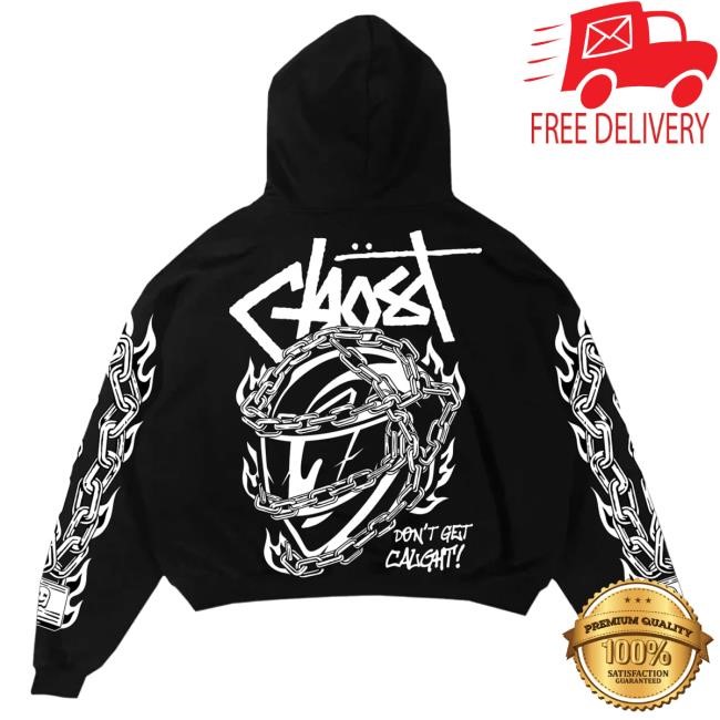 Official Ghost Racing Clothing Locked Helmet Hooded Sweatshirt - Black Official Ghost Racing Clothing Locked Helmet Hoody - Black